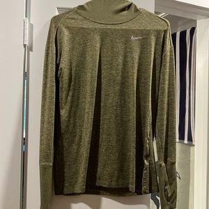 Nike Long Sleeve Hooded Dri Fit Running Top